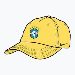 Шапка с козирка Nike Club Brazil Poly canary