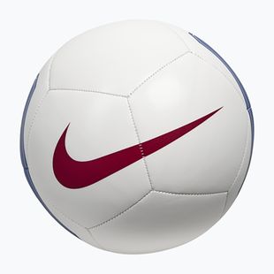 Футболна топка Nike Pitch FC Barcelona white/cardinal red size 5