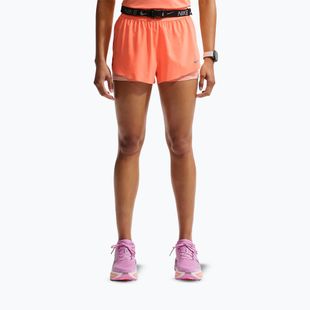 Дамски шорти за бягане Nike Swift Mid-Rise 2in1 orange pulse
