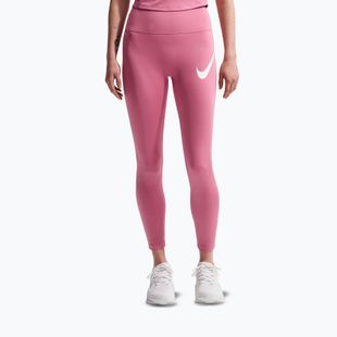 Дамски клин за бягане Nike Tempo Swoosh Run High-Waisted 7/8 peony/white