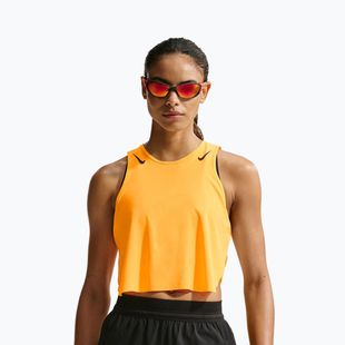 Дамска тениска за бягане Nike AeroSwift Dri-Fit ADV Cropped Tank Top laser orange/black