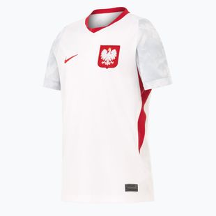 Детска футболна тениска Nike Dri-Fit Poland Stadium Home 2026 white/field silver