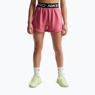 Детски шорти Nike Pro Fleece Dri-Fit peony/peony/black/white