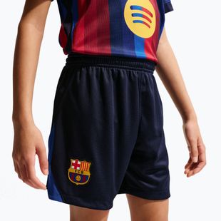 Детски футболни шорти Nike FC Barcelona Dri-Fit Stadium Home blackened blue/mineral yellow