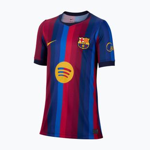 Детска футболна тениска Nike FC Barcelona Dri-Fit Stadium Home deep garnet/blue void/mineral yellow