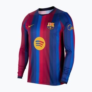 Мъжка футболна фланелка с дълъг ръкав Nike FC Barcelona Dri-Fit Stadium Home LS deep garnet/blue void/mineral yellow
