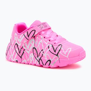 Детски обувки SKECHERS Uno Lite Love Levitate hot pink/multi