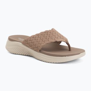 Дамски чехли SKECHERS Ultra Flex 3.0 Rhythm Waves brown
