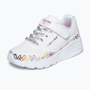 Детски обувки SKECHERS Uno Lite Heart Craze white/multi