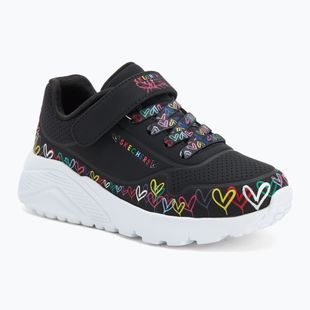 Детски обувки SKECHERS Uno Lite Heart Craze black/multi