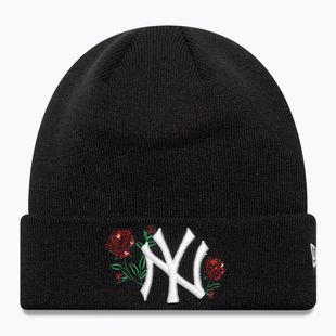 Дамска зимна шапка New Era Sequin Rose Beanie New Yor Yankees black