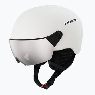 Детска скиорска каска HEAD Yuki Visor Jr marshmallow/silver/red