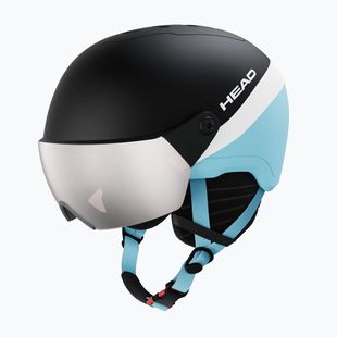 Детска скиорска каска HEAD Yuki Visor Jr team/siver/red