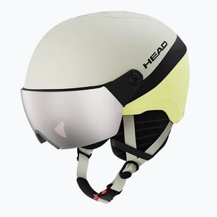 Детска скиорска каска HEAD Yuki Visor Jr lime swirl/silver/red