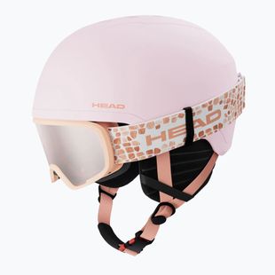 Детска скиорска каска HEAD Yuki Set S2 Jr candy/red/peach