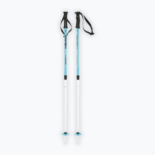 Детски скиорски щеки HEAD Supershape Team Adjustable Jr white/black/speedblue