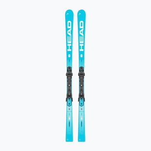 Ски за спускане със ски автомати HEAD WC Rebels e-Speed Pro RP WCR 14 + Protector+ FF 14 GW blue/white