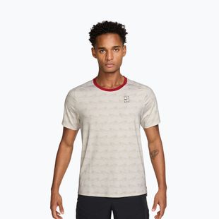Мъжка тениска Nike Court Advantage light bone/tough red/black