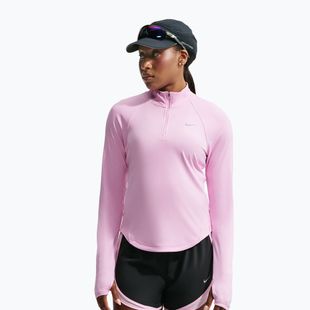 Дамски суитшърт за бягане Nike Tempo Dri-Fit 1/4 Zip pink rise