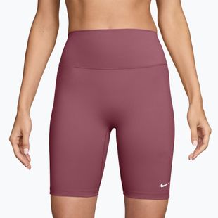 Дамски тренировъчни шорти Nike One Pink Smoke/White