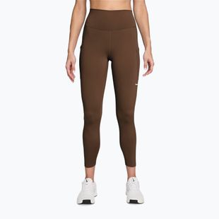 Дамски тренировъчен клин Nike One High-Waisted 7/8 cacao wow/white
