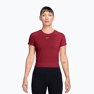 Дамска тренировъчна тениска Nike Pro Seamless tough red/white