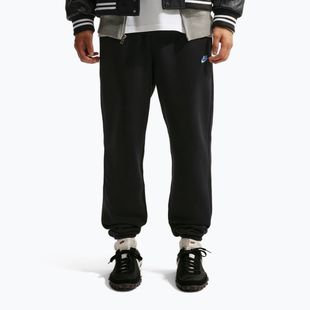 Мъжки панталони за бягане Nike Club Cuffed Brushed black/black/football blue