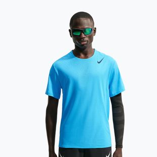 Мъжка тениска за бягане Nike AeroSwift light current blue/black