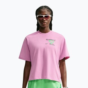 Дамска тениска за бягане Nike Swift Dri-Fit pink rise/illusion green