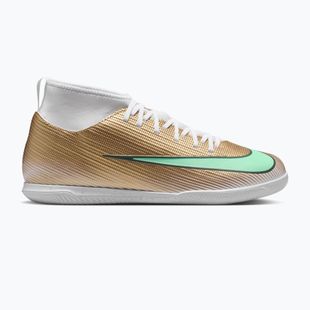 Детски футболни обувки Nike Jr. Mercurial Superfly 11 Club "Kylian Mbappé" metallic gold/green glow
