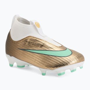 Детски футболни обувки Nike Jr. Mercurial Superfly 11 Academy "Kylian Mbappé" metallic gold/green glow
