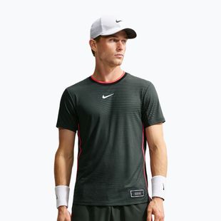 Поло тениска Nike Court Slam Aero-Fit Black Spruce/White
