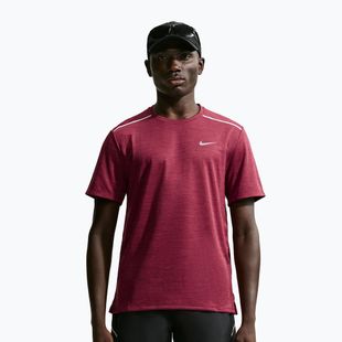 Мъжка тениска за бягане Nike Miler Dri-Fit UV tough red/mystic dates