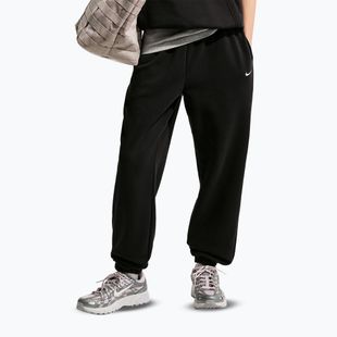 Детски панталони Nike Sportswear Studio Fleece black/white