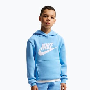 Детски суитшърт Nike Sportswear Club Fleece football blue/white