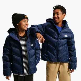 Детско ватирано яке Nike Sportswear "All Day Play" midnight navy/white