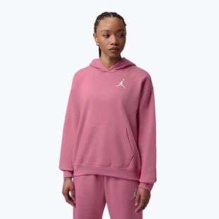 Дамски суитшърт Jordan Fleece Hoodie desert berry/white