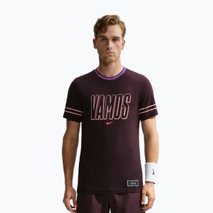 Мъжка тениска Nike Court Dri-FIT Cotton burgundy ash