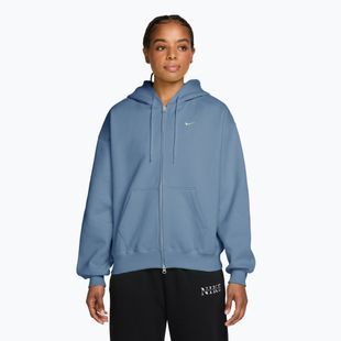 Дамски суитшърт Nike Studio Fleece Medium Weight Oversized Full Zip work blue/sail