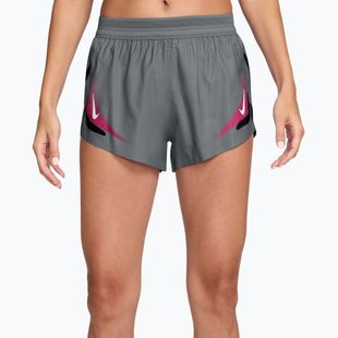 Дамски шорти за бягане Nike AeroSwift iron grey/white