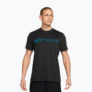 Мъжка тениска за бягане Nike Dri-Fit Running T-Shirt black/bright spruce