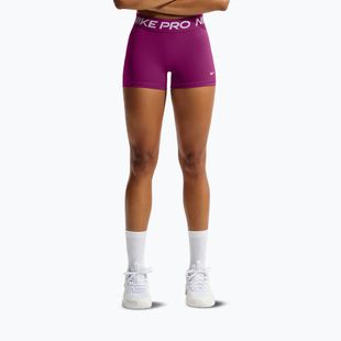 Дамски шорти Nike Pro Mid-Rise Biker 3" true berry/white