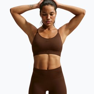 Дамски шорти Nike Pro Seamless High-Waisted Biker 5" cacao wow