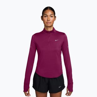 Дамски суитшърт за бягане Nike Swift Dri-FIT UV 1/4-Zip true berry