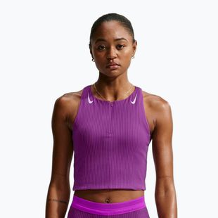 Дамска тениска за бягане Nike AeroSwift vivid purple/purple pulse