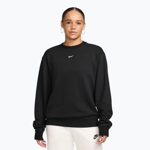 Дамски суитшърт Nike Studio Fleece Lightweight total black/sail