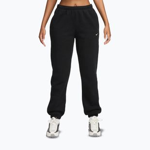 Дамски панталони Nike Studio Fleece total black/sail