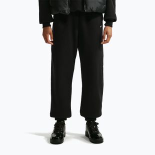 Дамски панталони Nike Studio Fleece Medium Weight total black/sail