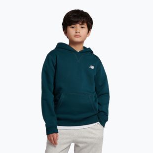 Детски суитшърт New Balance Brush Back Small Logo Hoodie medusa green