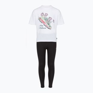 Детски комплект New Balance Floral Shoe Graphic Tee and Legging nb bright white
